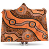 Australia Aboriginal Hooded Blanket - Australian Aboriginal Background
 Hooded Blanket