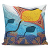 Australia Aboriginal Pillow Covers - Stingray Aboriginal Art Pillow Covers