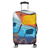 Australia Aboriginal Luggage Cover - Stingray Aboriginal Art Luggage Cover