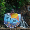 Australia Aboriginal Beach Blanket - Stingray Aboriginal Art Beach Blanket