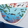 Australia Aboriginal Beach Blanket - Underwater Concept Aboriginal Art With Fish Beach Blanket