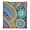 Australia Aboriginal Quilt - Australian Indigenous Aboriginal Art Vivid Pastel Colours Ver 1 Quilt