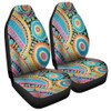 Australia Aboriginal Car Seat Covers - Australian Indigenous Aboriginal Art Vivid Pastel Colours Ver 1 Car Seat Covers