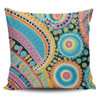 Australia Aboriginal Pillow Covers - Australian Indigenous Aboriginal Art Vivid Pastel Colours Ver 1 Pillow Covers