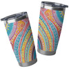 Australia Aboriginal Tumbler - Australian Indigenous Aboriginal Art Vivid Pastel Colours Ver 2 Tumbler