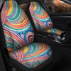 Australia Aboriginal Car Seat Covers - Australian Indigenous Aboriginal Art Vivid Pastel Colours Ver 3 Car Seat Covers