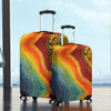 Australia Aboriginal Luggage Cover - Australian Indigenous Aboriginal Art And Dot Painting Techniques Luggage Cover