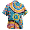Australia Aboriginal Hawaiian Shirt - Dots Art And Colorful Pattern Hawaiian Shirt