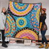 Australia Aboriginal Quilt - Dots Art And Colorful Pattern Quilt