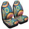 Australia Aboriginal Car Seat Covers - Dots Art And Colorful Pattern Car Seat Covers