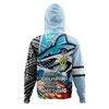 Cronulla-Sutherland Sharks Grand Final Hoodie - A True Champion Will Fight Through Anything With Polynesian Patterns