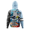 Cronulla-Sutherland Sharks Grand Final Hoodie - A True Champion Will Fight Through Anything With Polynesian Patterns