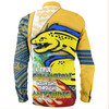 Parramatta Eels Grand Final Long Sleeve Shirt - A True Champion Will Fight Through Anything With Polynesian Patterns