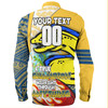 Parramatta Eels Grand Final Long Sleeve Shirt - A True Champion Will Fight Through Anything With Polynesian Patterns