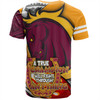 Brisbane Broncos Grand Final T-Shirt - A True Champion Will Fight Through Anything With Polynesian Patterns