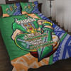 Canberra Raiders Quilt Bed Set - A True Champion Will Fight Through Anything With Polynesian Patterns