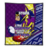 Melbourne Storm Premium Quilt - A True Champion Will Fight Through Anything With Polynesian Patterns