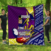 Melbourne Storm Premium Quilt - A True Champion Will Fight Through Anything With Polynesian Patterns