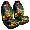 Penrith Panthers Car Seat Covers - A True Champion Will Fight Through Anything With Polynesian Patterns