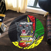 Penrith Panthers Round Rug - A True Champion Will Fight Through Anything With Polynesian Patterns
