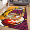 Brisbane Broncos Area Rug - A True Champion Will Fight Through Anything With Polynesian Patterns