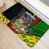 Penrith Panthers Door Mat - A True Champion Will Fight Through Anything With Polynesian Patterns