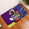 Melbourne Storm Door Mat - A True Champion Will Fight Through Anything With Polynesian Patterns