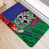 New Zealand Warriors Door Mat - A True Champion Will Fight Through Anything With Polynesian Patterns