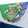 Canberra Raiders Beach Blanket - A True Champion Will Fight Through Anything With Polynesian Patterns