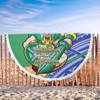 Canberra Raiders Beach Blanket - A True Champion Will Fight Through Anything With Polynesian Patterns