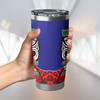 New Zealand Warriors Custom Tumbler - A True Champion Will Fight Through Anything With Polynesian Patterns Tumbler