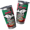 South Sydney Rabbitohs Tumbler - A True Champion Will Fight Through Anything With Polynesian Patterns Tumbler