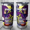 Melbourne Storm Custom Tumbler - A True Champion Will Fight Through Anything With Polynesian Patterns Tumbler