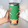 Canberra Raiders Custom Tumbler - A True Champion Will Fight Through Anything With Polynesian Patterns Tumbler