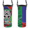 New Zealand WarriorsWater Bottle Sleeve - A True Champion Will Fight Through Anything With Polynesian Patterns Water Bottle Sleeve