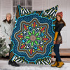 Australia Premium Blanket Aboriginal Big Flowers In Dot Painting Inspired