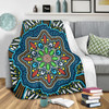 Australia Premium Blanket Aboriginal Big Flowers In Dot Painting Inspired