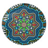 Australia Round Rug Aboriginal Big Flowers In Dot Painting Inspired