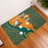 Australia Wallabies Custom Door Mat - Custom Proud And Honoured Indigenous Aboriginal Inspired Gold Jersey Door Mat