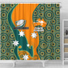Australia Wallabies Custom Shower Curtain - Custom Proud And Honoured Indigenous Aboriginal Inspired Gold Jersey Shower Curtain