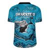 Cronulla-Sutherland Cronulla-Sutherland Sharks Jersey - Custom Blue Sharkies Blooded Aboriginal Inspired
