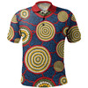 Australia Aboriginal Polo Shirt - Beautiful Indigenous Seamless Pattern Based in Universe with Galaxies Form Polo Shirt