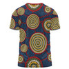 Australia Aboriginal T-shirt - Beautiful Indigenous Seamless Pattern Based in Universe with Galaxies Form T-shirt