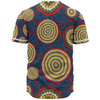 Australia Aboriginal Baseball Shirt - Beautiful Indigenous Seamless Pattern Based in Universe with Galaxies Form Baseball Shirt