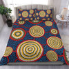 Australia Aboriginal Bedding Set - Beautiful Indigenous Seamless Pattern Based in Universe with Galaxies Form Bedding Set