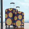 Australia Aboriginal Luggage Cover - Beautiful Indigenous Seamless Pattern Based in Universe with Galaxies Form Luggage Cover