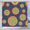 Australia Aboriginal Shower Curtain - Beautiful Indigenous Seamless Pattern Based in Universe with Galaxies Form Shower Curtain