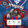 Newcastle Knights Jersey - Custom Blue Knights Blooded Aboriginal Inspired