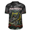 Penrith Panthers Rugby Jersey - Custom Black Penrith Panthers Blooded Aboriginal Inspired