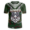 South Sydney Rabbitohs Rugby Jersey - Custom Green Rabbits Blooded Aboriginal Inspired